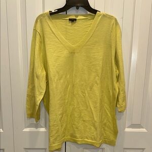 Yellow V-Neck Sweater